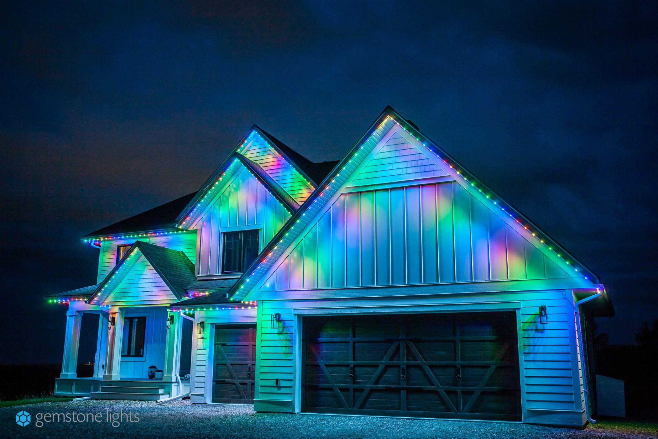 Permanent Holiday Lighting - multi colours (1)