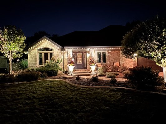 Permanent Holiday Lighting Installation in Orland Park IL
