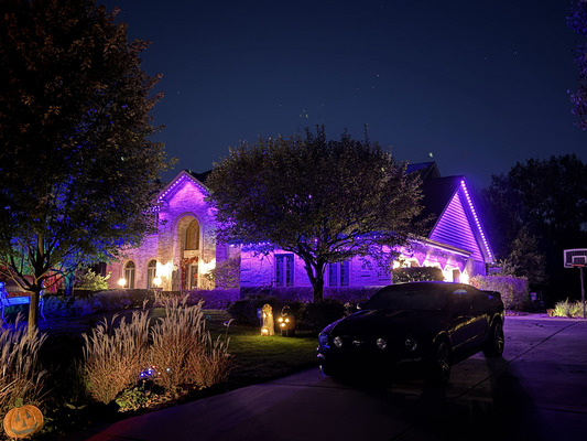 Gemstone Lighting System Installation in Lemont Illinois