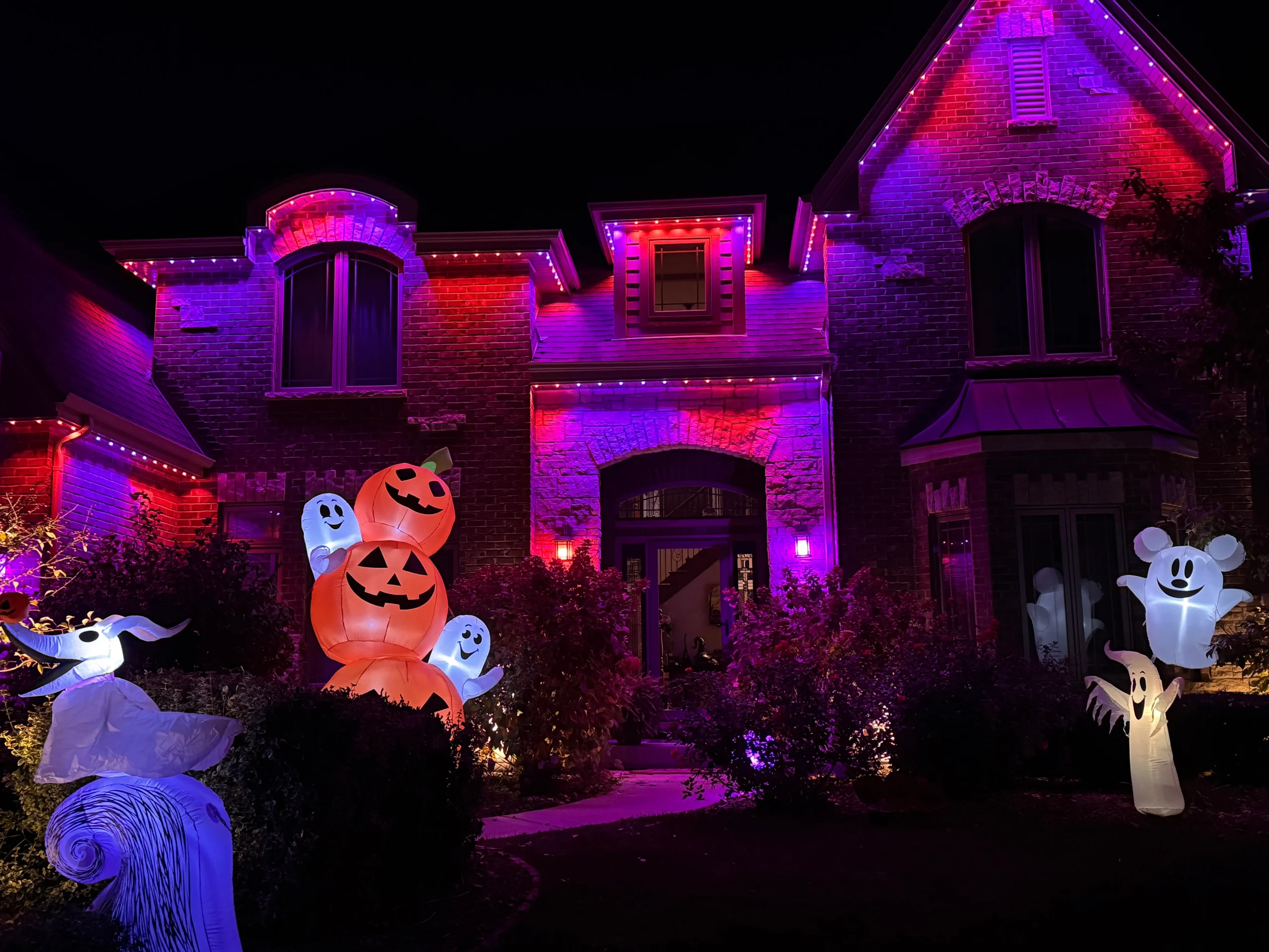 professional installation of outdoor lighting design enhancing landscape features in mokena chicago suburbs