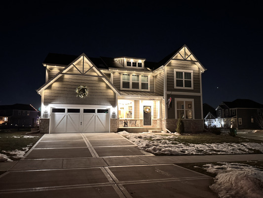 Permanent Holiday Lighting Installation in Lemont IL