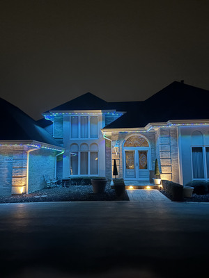 Permanent Holiday Lighting Installation in Palos Park Illinois