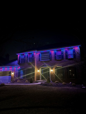 Permanent Holiday Lighting Installation For Home Exterior in Bolingbrook IL