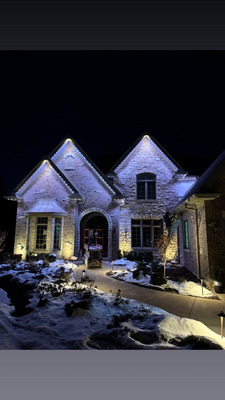 Roof Line Led Lighting Installation in Mokena IL